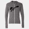 Triblend Lightweight Full-Zip Hooded Long Sleeve Tee Thumbnail