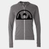 Triblend Lightweight Full-Zip Hooded Long Sleeve Tee Thumbnail