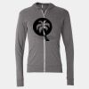 Triblend Lightweight Full-Zip Hooded Long Sleeve Tee Thumbnail