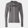 Triblend Lightweight Full-Zip Hooded Long Sleeve Tee Thumbnail