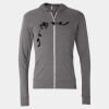 Triblend Lightweight Full-Zip Hooded Long Sleeve Tee Thumbnail