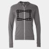 Triblend Lightweight Full-Zip Hooded Long Sleeve Tee Thumbnail