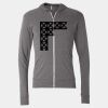 Triblend Lightweight Full-Zip Hooded Long Sleeve Tee Thumbnail