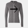 Triblend Lightweight Full-Zip Hooded Long Sleeve Tee Thumbnail