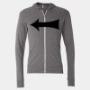 Triblend Lightweight Full-Zip Hooded Long Sleeve Tee Thumbnail