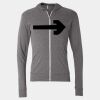 Triblend Lightweight Full-Zip Hooded Long Sleeve Tee Thumbnail