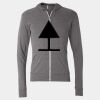 Triblend Lightweight Full-Zip Hooded Long Sleeve Tee Thumbnail