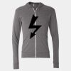 Triblend Lightweight Full-Zip Hooded Long Sleeve Tee Thumbnail