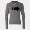 Triblend Lightweight Full-Zip Hooded Long Sleeve Tee Thumbnail