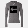 Triblend Lightweight Full-Zip Hooded Long Sleeve Tee Thumbnail