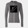 Triblend Lightweight Full-Zip Hooded Long Sleeve Tee Thumbnail