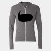 Triblend Lightweight Full-Zip Hooded Long Sleeve Tee Thumbnail