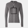 Triblend Lightweight Full-Zip Hooded Long Sleeve Tee Thumbnail