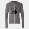 Triblend Lightweight Full-Zip Hooded Long Sleeve Tee Thumbnail