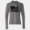 Triblend Lightweight Full-Zip Hooded Long Sleeve Tee Thumbnail