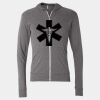 Triblend Lightweight Full-Zip Hooded Long Sleeve Tee Thumbnail