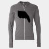 Triblend Lightweight Full-Zip Hooded Long Sleeve Tee Thumbnail