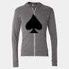 Triblend Lightweight Full-Zip Hooded Long Sleeve Tee Thumbnail