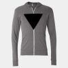 Triblend Lightweight Full-Zip Hooded Long Sleeve Tee Thumbnail