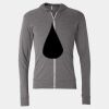 Triblend Lightweight Full-Zip Hooded Long Sleeve Tee Thumbnail