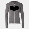 Triblend Lightweight Full-Zip Hooded Long Sleeve Tee Thumbnail