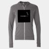 Triblend Lightweight Full-Zip Hooded Long Sleeve Tee Thumbnail