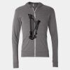 Triblend Lightweight Full-Zip Hooded Long Sleeve Tee Thumbnail