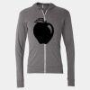 Triblend Lightweight Full-Zip Hooded Long Sleeve Tee Thumbnail