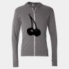 Triblend Lightweight Full-Zip Hooded Long Sleeve Tee Thumbnail