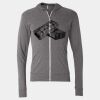 Triblend Lightweight Full-Zip Hooded Long Sleeve Tee Thumbnail