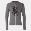 Triblend Lightweight Full-Zip Hooded Long Sleeve Tee Thumbnail