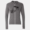 Triblend Lightweight Full-Zip Hooded Long Sleeve Tee Thumbnail