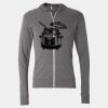 Triblend Lightweight Full-Zip Hooded Long Sleeve Tee Thumbnail