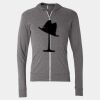 Triblend Lightweight Full-Zip Hooded Long Sleeve Tee Thumbnail