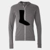 Triblend Lightweight Full-Zip Hooded Long Sleeve Tee Thumbnail