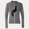 Triblend Lightweight Full-Zip Hooded Long Sleeve Tee Thumbnail