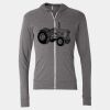 Triblend Lightweight Full-Zip Hooded Long Sleeve Tee Thumbnail