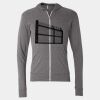 Triblend Lightweight Full-Zip Hooded Long Sleeve Tee Thumbnail