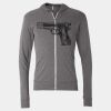 Triblend Lightweight Full-Zip Hooded Long Sleeve Tee Thumbnail