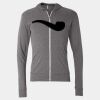 Triblend Lightweight Full-Zip Hooded Long Sleeve Tee Thumbnail