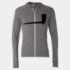 Triblend Lightweight Full-Zip Hooded Long Sleeve Tee Thumbnail