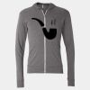 Triblend Lightweight Full-Zip Hooded Long Sleeve Tee Thumbnail