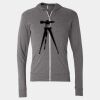 Triblend Lightweight Full-Zip Hooded Long Sleeve Tee Thumbnail