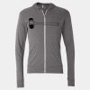 Triblend Lightweight Full-Zip Hooded Long Sleeve Tee Thumbnail