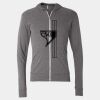 Triblend Lightweight Full-Zip Hooded Long Sleeve Tee Thumbnail