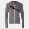 Triblend Lightweight Full-Zip Hooded Long Sleeve Tee Thumbnail