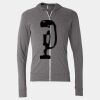 Triblend Lightweight Full-Zip Hooded Long Sleeve Tee Thumbnail