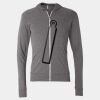 Triblend Lightweight Full-Zip Hooded Long Sleeve Tee Thumbnail