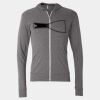 Triblend Lightweight Full-Zip Hooded Long Sleeve Tee Thumbnail