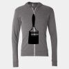 Triblend Lightweight Full-Zip Hooded Long Sleeve Tee Thumbnail